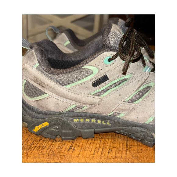Womens Merrell Moab 2 Waterproof Outdoor Hiking Shoes Great Tread Size 9 - Picture 6 of 10